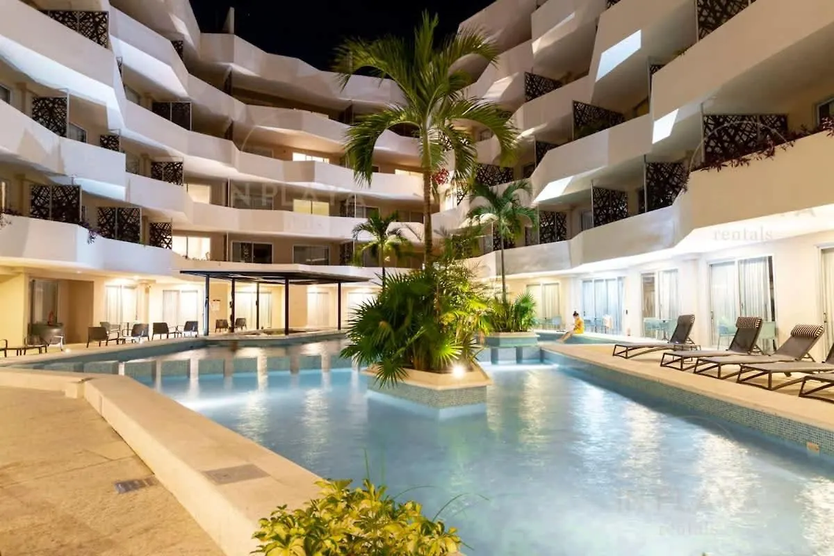 Luxury Studio With Kitchen Ac Gym Pool Security Playa del Carmen Appartement