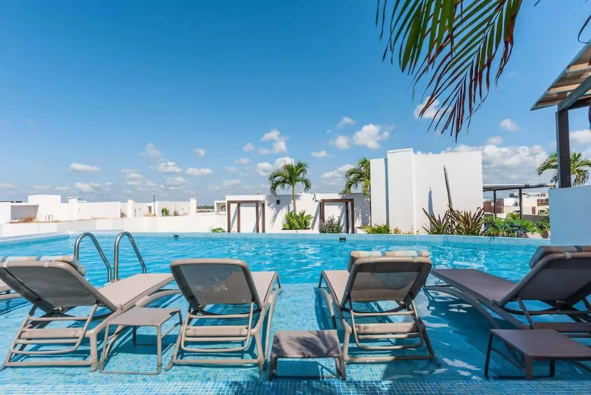 Luxury Studio With Kitchen Ac Gym Pool Security Playa del Carmen 0*,  Mexique